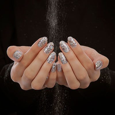 glitter-nails