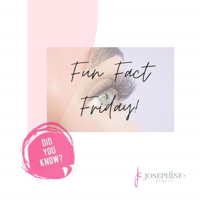 • It’s Fun Fact Friday! 🎉• Did you know you have 150-200 eyelashes on your upper lash line, and 75-100 on your bottom lash line - that’s a potential total of 600 lashes! 😱 • However you lose up to 5 eyelashes everyday!