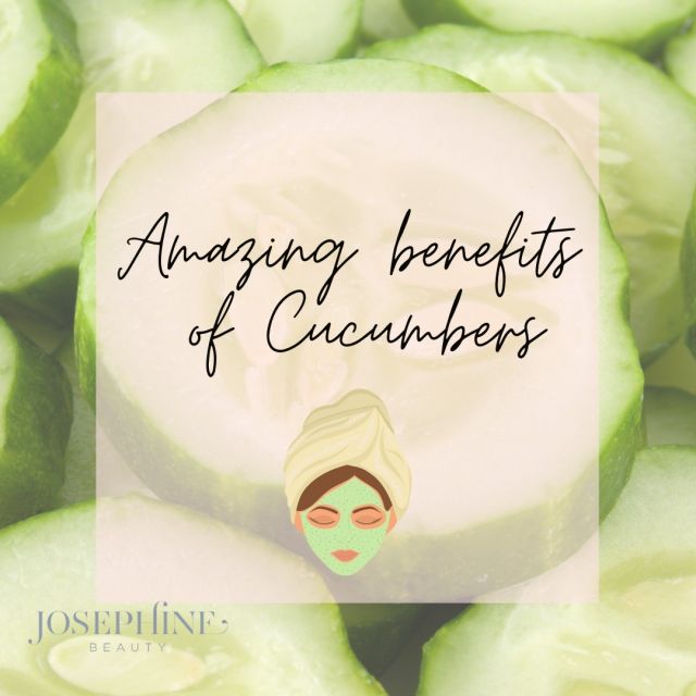 Amazing benefits of cucumbers 🥒

The humble cucumber is packed full of vitamins & nutrients making it the perfect multi-vitamin.
 #greatmissenden #penn #hazlemere #beaconsfield #highwycombe #amersham #awardwinningsalon #littlechalfont #selflovematters #cucumber #cucumberwater #cucumberjuice #cucumbersalad #hydration #detoxdrink #detoxwater #detoxjuice #beautyexpert #beautyexpert 
🥒Cucumbers contain 96% water making them an ideal source of hydration. The high water content also acts as a detox to flush and cleanse your body.  Its also low in calories making it the perfect healthy snack !

🥒Cucumbers contain potassium and magnesium and can help reduce blood pressure.

🥒Cucumbers have an anti-inflammatory effect on the skin. It helps reduce puffiness and redness. The ascorbic acid and caffeic acid in cucumber reduces water retention which reduces swelling and puffiness.

🥒Cucumber can also help to get  rid of the odor-causing bacteria from your mouth. Place a slice of cucumber on the roof of your mouth for a fresh breath

🥒 Make yourself a Detox water using cucumber and mint, effectively eliminates toxins from the body, improves hydration and thus results in innumerable health benefits.